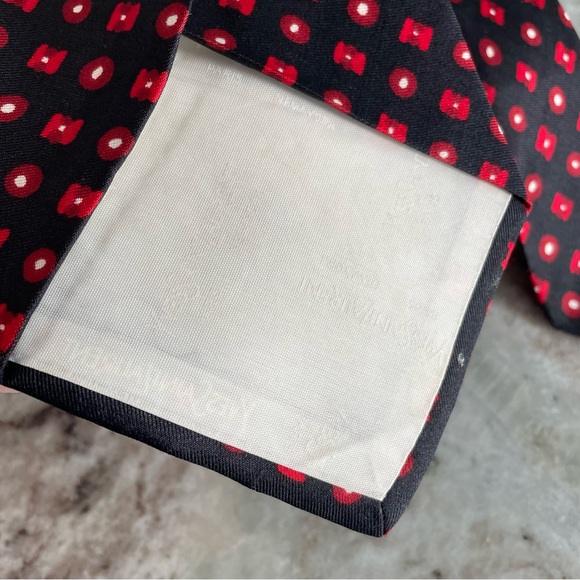 YSL Vintage Mens Tie Silk Yves Saint Laurent Designer - Picture 2 of 7